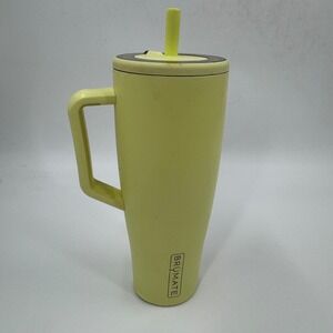 Brümate Tumbler ReHydrate Insulated Cup Handle Straw Yellow 40 oz